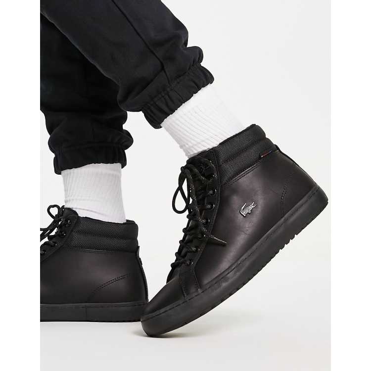 Lacoste Straightset Baskets montantes Noir ASOS