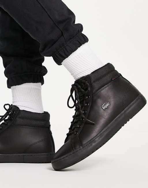 Lacoste Straightset Baskets montantes Noir ASOS