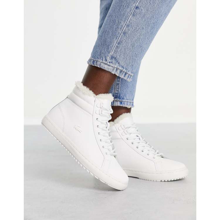 Lacoste Straightset Thermo Baskets montantes Blanc ASOS