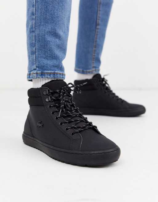 Lacoste black hot sale boots