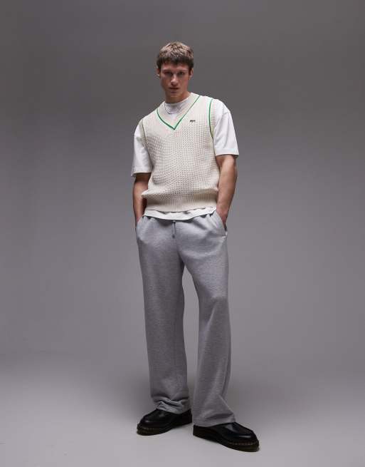 Lacoste – Strickpullover in Wollweiß mit V-Ausschnitt, 4 von 4