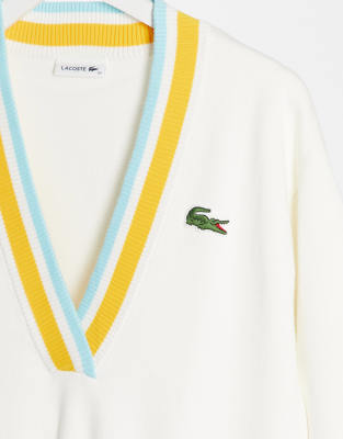 striped lacoste jumper