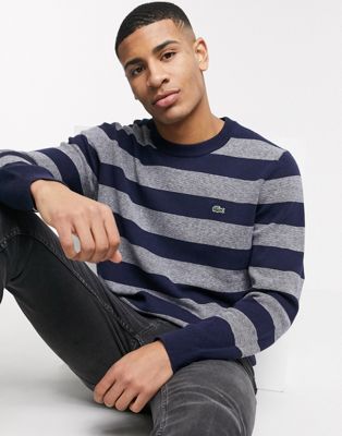 lacoste striped jumper