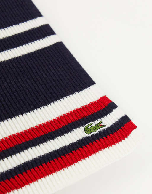 Lacoste stripe scarf