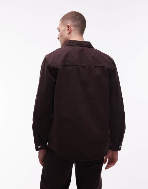 Lacoste - Surchemise d'ensemble en jean - Marron, 3 de 5