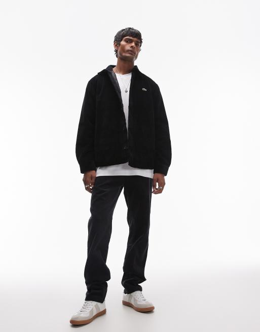 Lacoste - Surchemise en velours côtelé à logo - Noir, 3 de 4