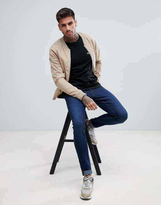 Lacoste – Svart långärmad t-shirt med logga, 4 av 4