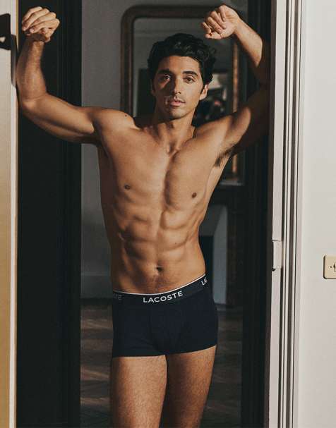 Lacoste – Svarta trunks i 3-pack - view 1