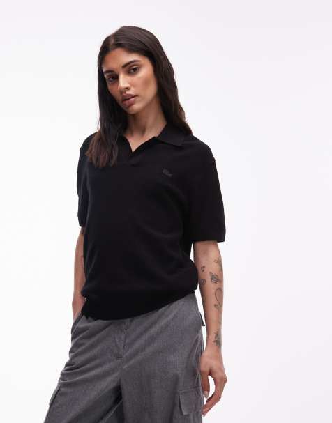 Lacoste – Svartrandig tröja i oversize - view 1