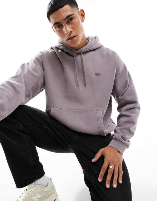 Lacoste Sweat capuche de qualit sup rieure Violet d lav ASOS