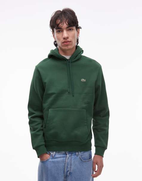 Lacoste - sweat à capuche - Vert - view 1