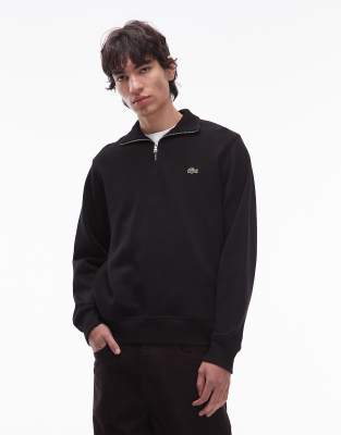 Lacoste - Sweat à col zippé - Noir