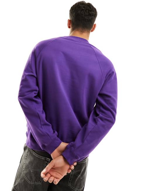Lacoste Sweat avec motif rétro sur le devant Violet foncé ASOS