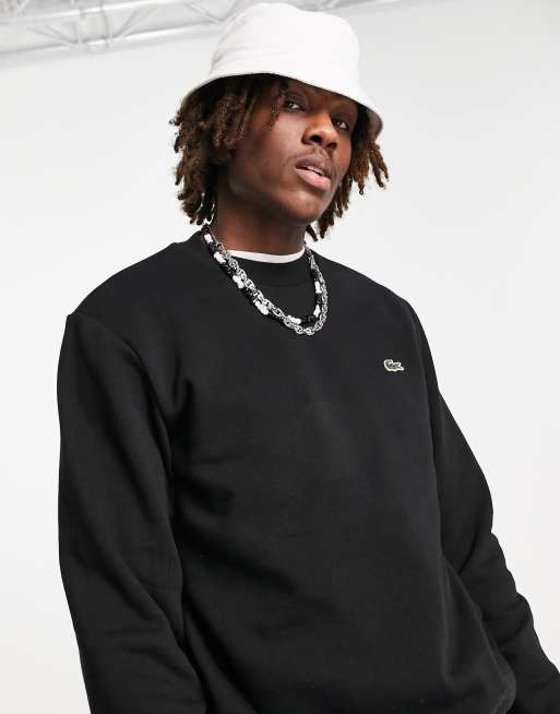Lacoste - Sweat uni - Noir