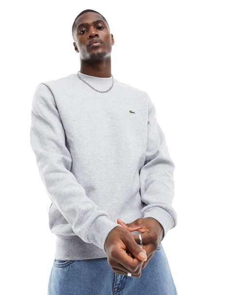 Lacoste – Sweatshirt in Grau mit Logo - view 1