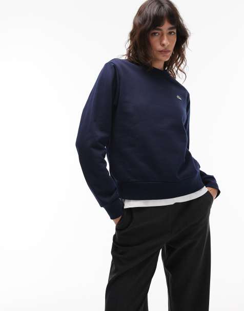 Lacoste - Sweatshirt in marineblauw - view 1