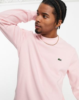 Lacoste sweatshirt in pink - ASOS Price Checker