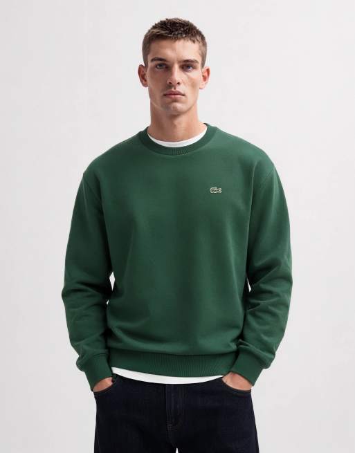 Lacoste sweatshirt med logga i grönt, 7 av 8