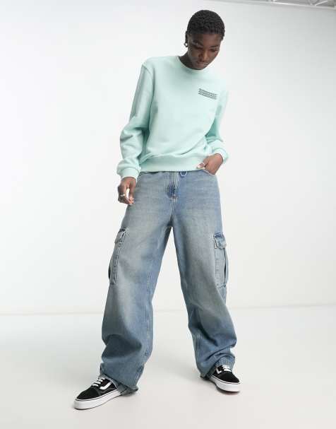 Lacoste - Sweatshirt met logo in mintgroen - view 1