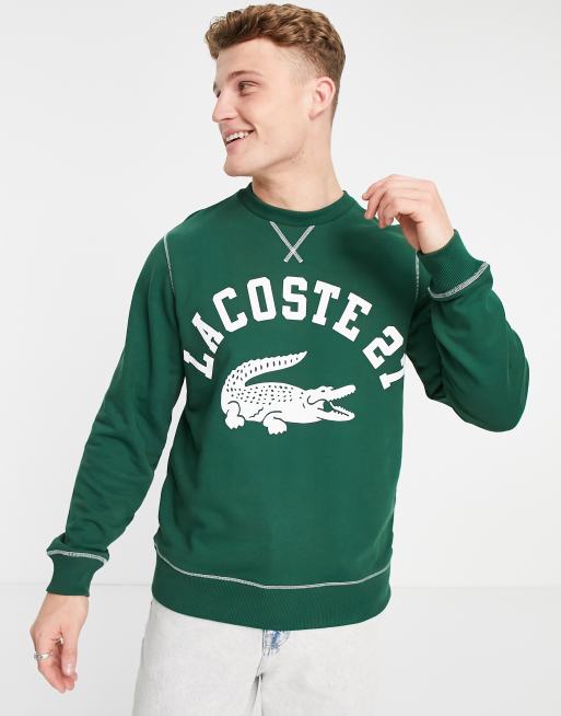 Lacoste varsity sweatshirt new arrivals