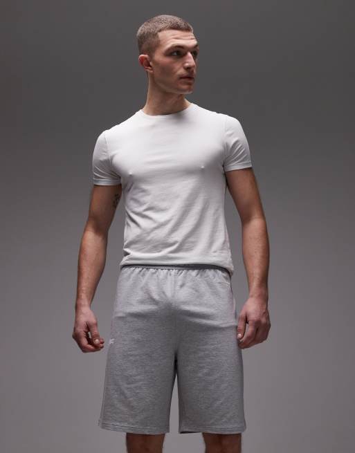 Lacoste – Szare szorty z dżerseju z talią z logo, 2 z 5