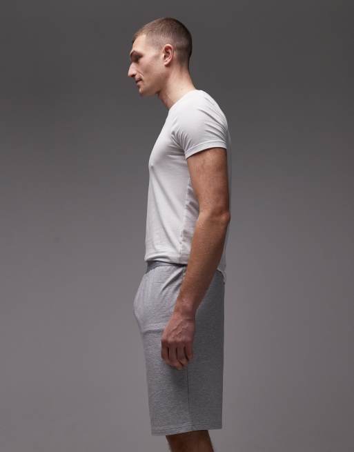 Lacoste – Szare szorty z dżerseju z talią z logo, 3 z 5