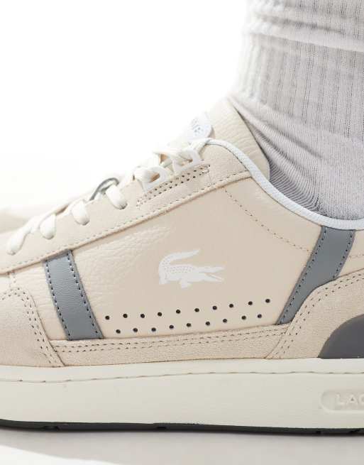 Lacoste t-clip 124 2 sma trainers in neutral, 3 of 5