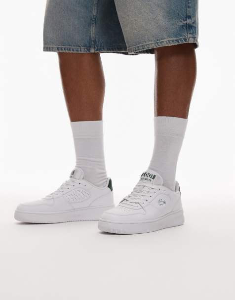 Lacoste T-clip sneaker in white/navy - view 1