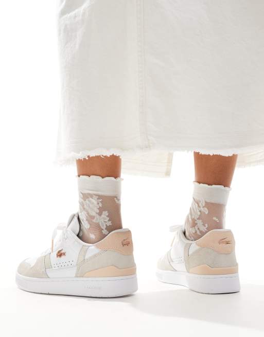 Lacoste - T-Clip - Sneakers bianche e rosa chiaro, 3 di 5