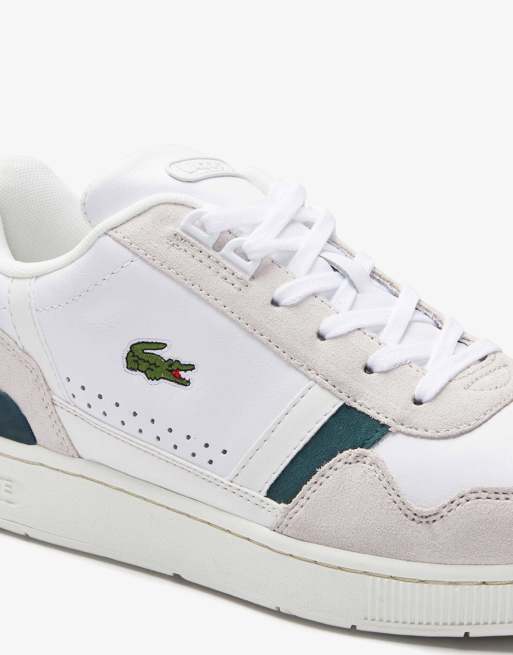 Lacoste T-clip sneakers in white / green