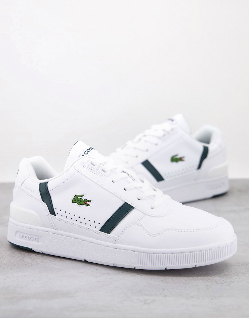 Lacoste T-clip sneakers in white / green