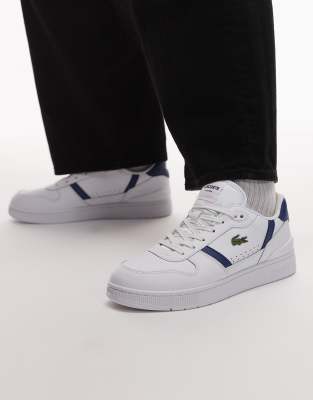 Lacoste Lacoste T-clip trainers in white/navy