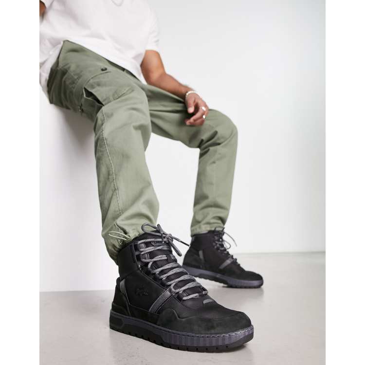 Lacoste black hot sale boots