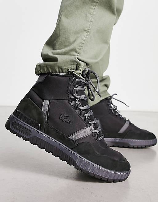 Duplicaat Door Toezicht houden Lacoste t-clip winter mid boots in black | ASOS