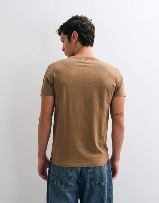 Lacoste t-shirt à manches courtes avec logo marron, 5 de 5