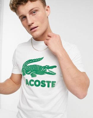 lacoste white alligator