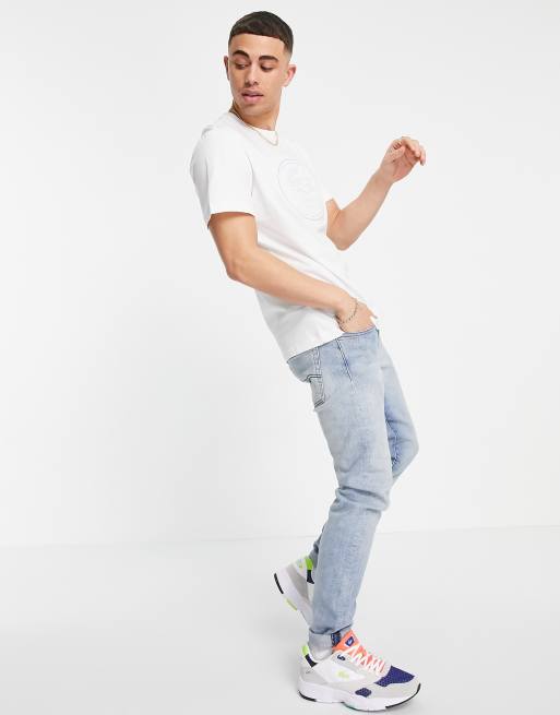 Lacoste - T-shirt avec logo estampé - Blanc, 4 de 4