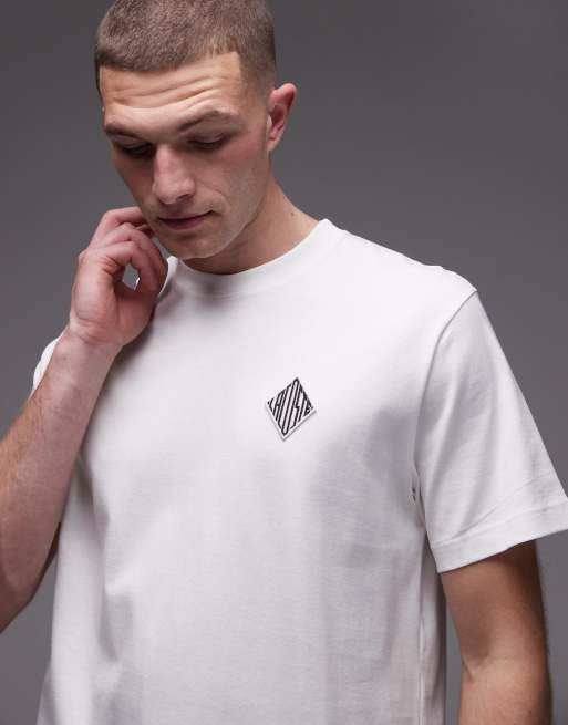 Lacoste - T-shirt bianca con logo, 4 di 5