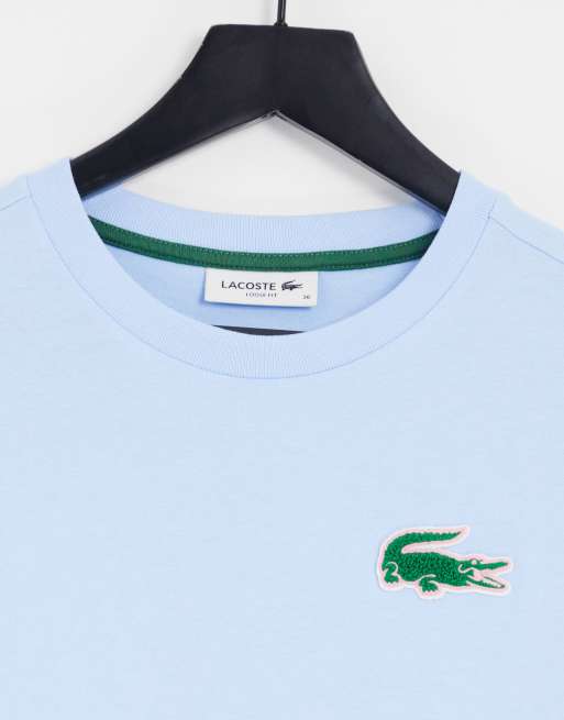 Lacoste crocodile bleu outlet blanc rouge