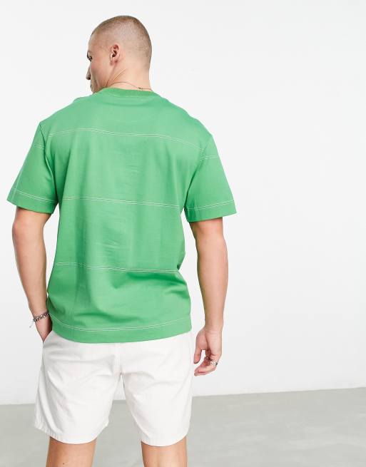 Lacoste - T-shirt coupe décontractée style tennis - Vert, 3 de 4