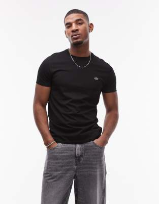 Lacoste - T-shirt en coton pima - Noir