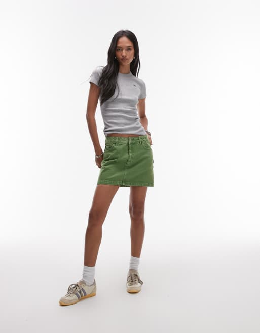 Lacoste - T-shirt grigia a coste, 3 di 4