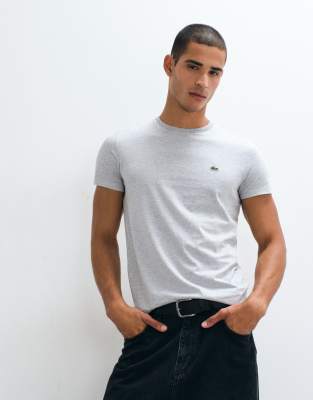 Lacoste Uomo Silver Chine Maglietta Tee-Shirt 4 - Immagine 3