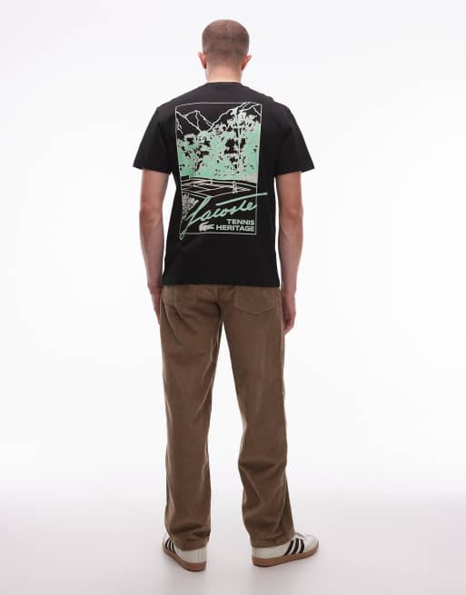 Lacoste - T-shirt imprimé au dos - Noir, 2 de 5