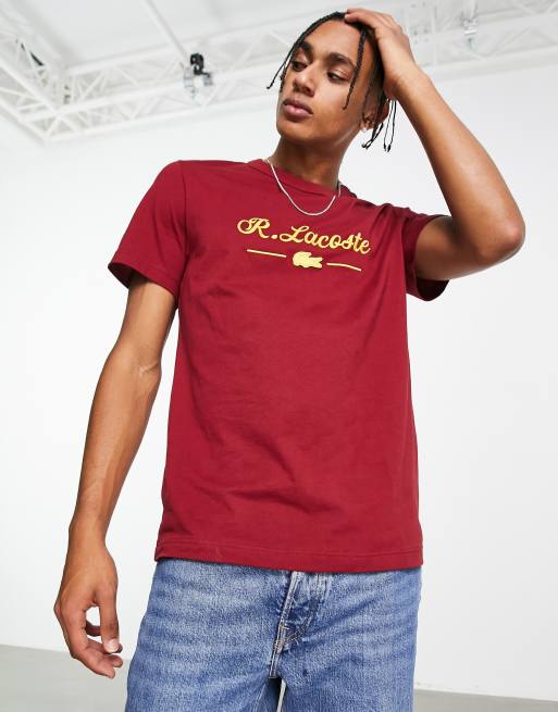 Burgundy hotsell lacoste shirt