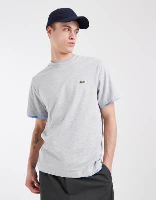 Lacoste Men's Grey T-Shirt In Marl