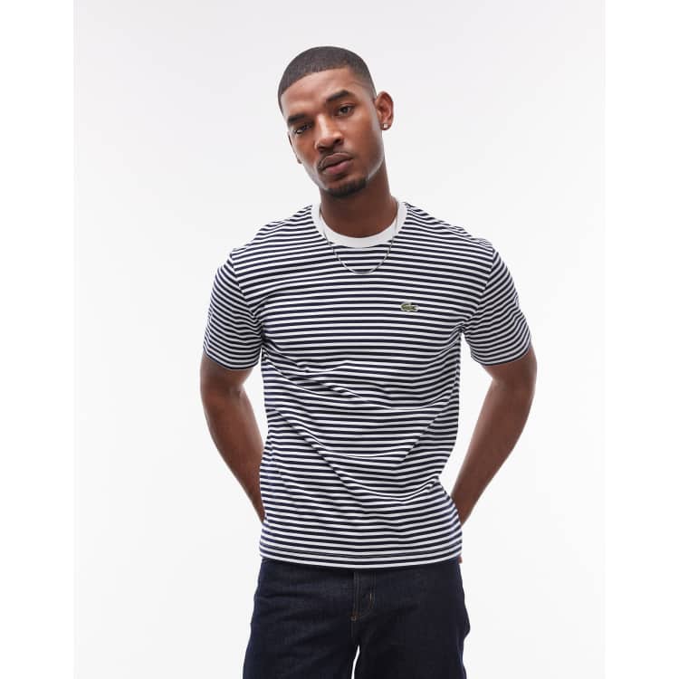 【LACOSTE】Oversized-Fit Milan Chest Stripe T-shirt R6253 Buy Lacoste Striped Oversized T-Shirt from Next Luxembourg