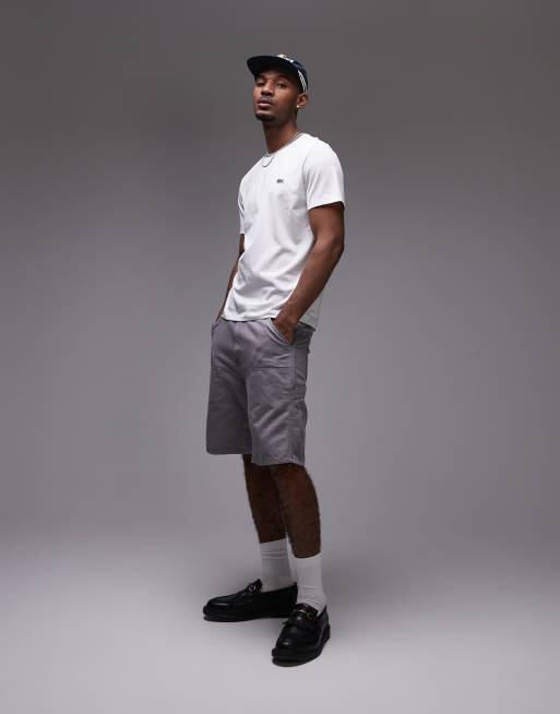 Lacoste - T-shirt in wit met een gekleurd randje aan de hals, 3 van 4