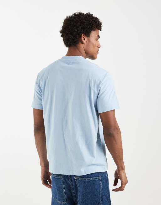 Lacoste - T-shirt met grafische logoprint in blauw, 5 van 5