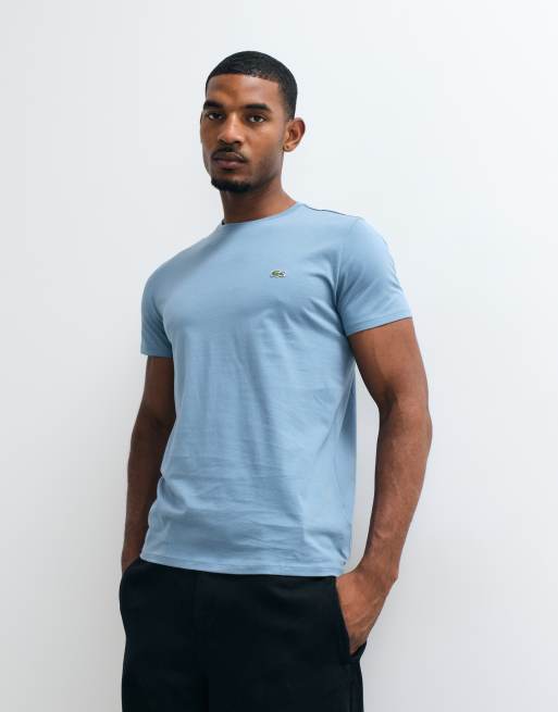 Lacoste T-shirt met korte mouwen en logo in blauw, 2 van 5